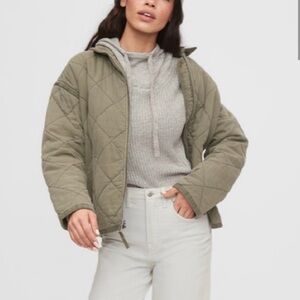 Gap Olive Quilted Jacket